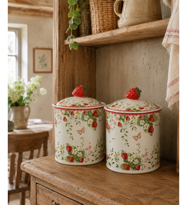 Набор чашек с блюдцем jardin des fraises, 120 мл, 2 шт.