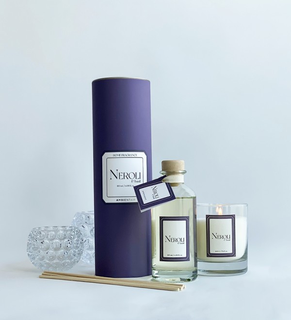 Свеча ароматическая sublime, neroli&basil, 40 ч