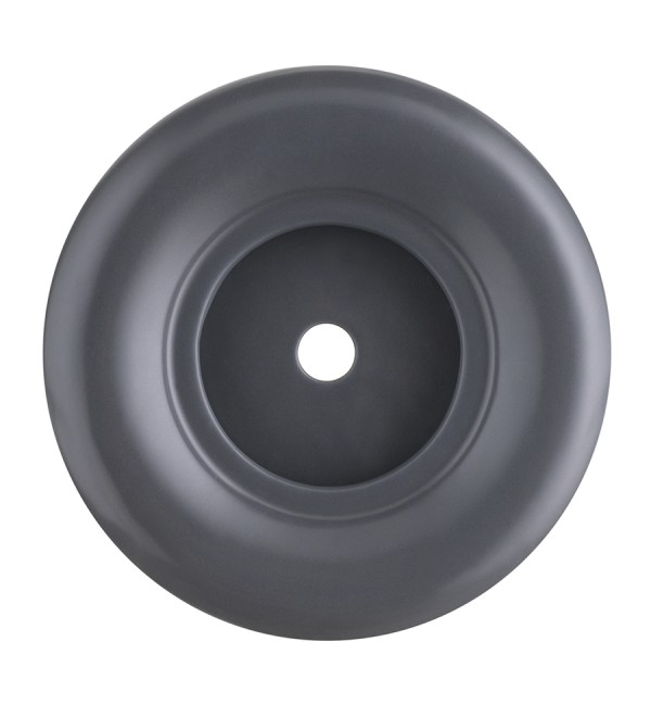 Горшок цветочный серого цвета из коллекции edge, 2,7 л