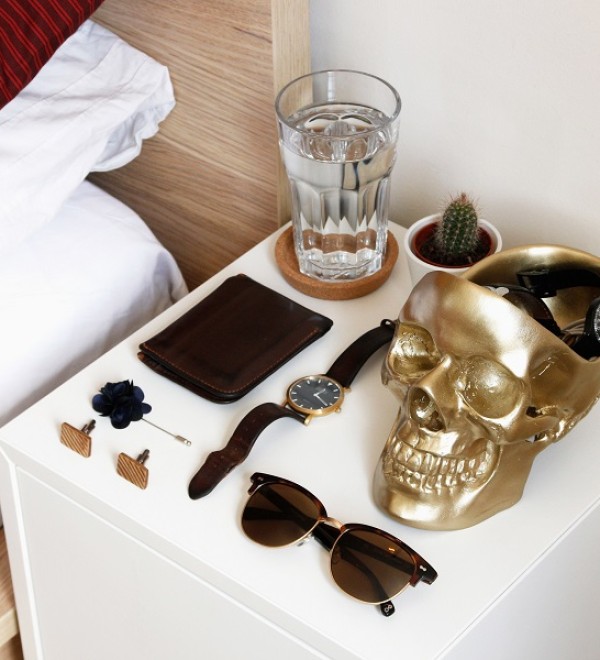 Органайзер для мелочей skull, золотой