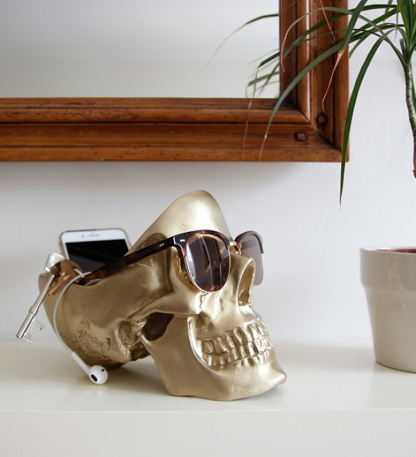 Органайзер для мелочей skull, золотой
