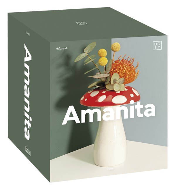 Ваза для цветов amanita, 19 см