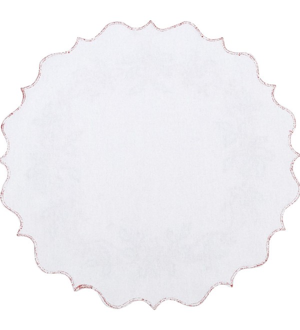 Набор из двух салфеток под приборы festive wreath из коллекции new year essential, D38 см