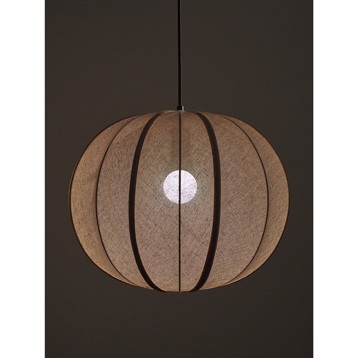 Светильник подвесной texture rib, D48 см, бежевый