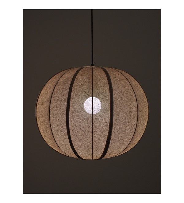 Светильник подвесной texture rib, D48 см, бежевый