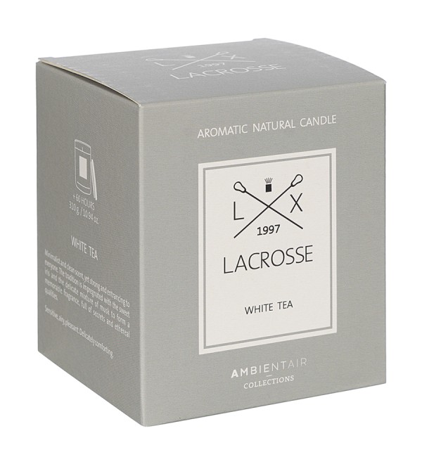 Свеча ароматическая lacrosse, white tea (новая), 60 ч