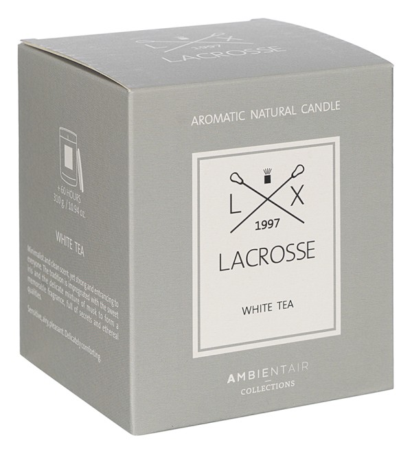 Свеча ароматическая lacrosse, white tea (новая), 60 ч