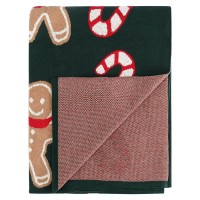 Плед из хлопка с новогодним рисунком gingerman из коллекции new year essential, 130x180 см