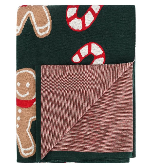 Плед из хлопка с новогодним рисунком gingerman из коллекции new year essential, 130x180 см