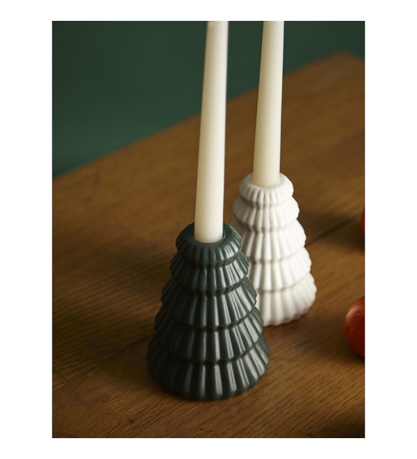 Подсвечник nordic mood белого цвета из коллекции new year essential, 11,5 см