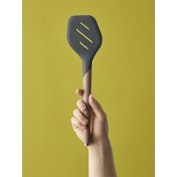 Лопатка с прорезями smartchef, 32 см, капучино-графит