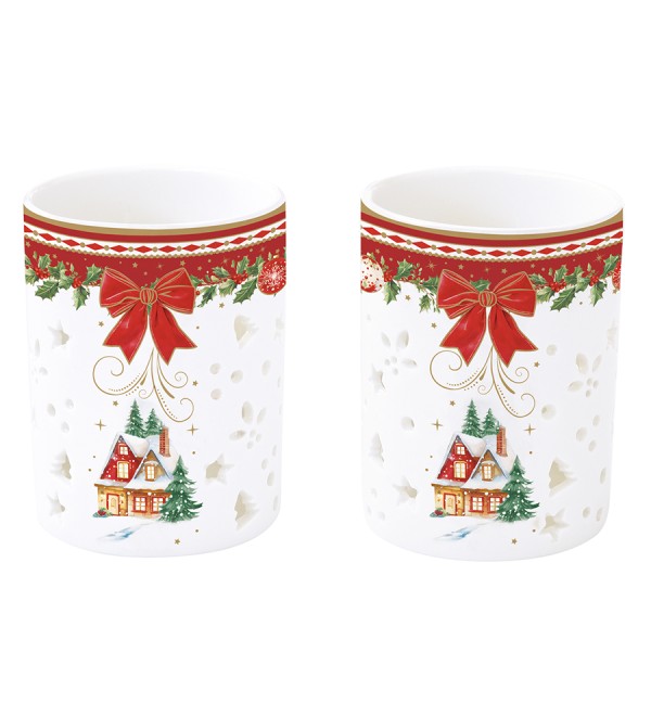 Набор подсвечников christmas heritage, D6,5х9 см, 2 шт.