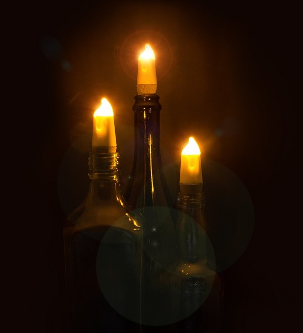 Пробка для бутылки bottlelight с подсветкой и usb