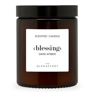 Свеча ароматическая the olphactory, blessing, dark amber, 30 ч