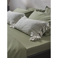 Чехол на подушку мятного цвета clouds из коллекции ethnic, 35х60 см