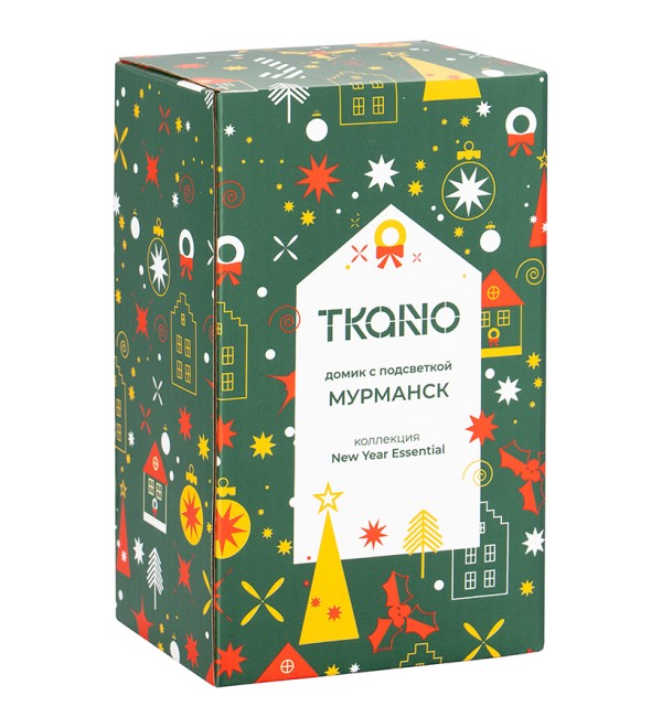 Домик с подсветкой Мурманск из коллекции new year essential, 15 см