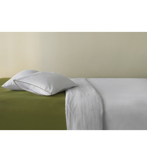 Набор наволочек из сатина из коллекции meditation, olive, 70х70 см