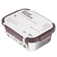 Контейнер стальной click steel, 1,8 л, сливовый