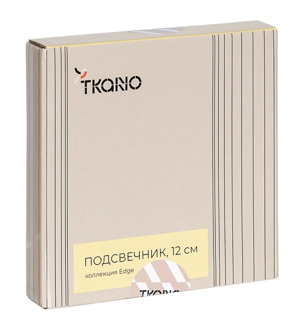 Подсвечник круглый с титановым покрытием из коллекции edge, 12 см