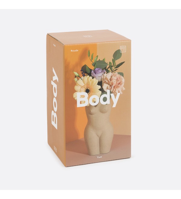 Ваза для цветов body, white, 18,8 см