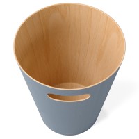 Корзина для мусора woodrow, 7,5 л, серо-голубая