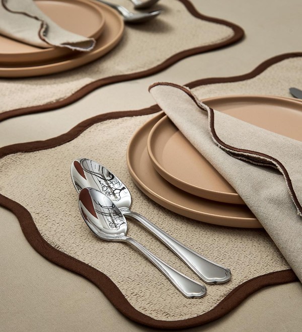 Салфетка под приборы desert waves из коллекции essential, 33х48 см