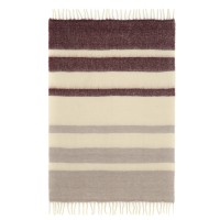Плед мохеровый over horizon цвета марсала из коллекции trendy ruffles, 130х180 см