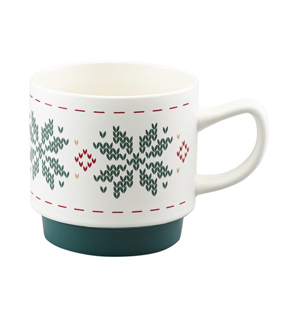 Набор из четырех кружек knitted tale из коллекции new year essential, 380 мл