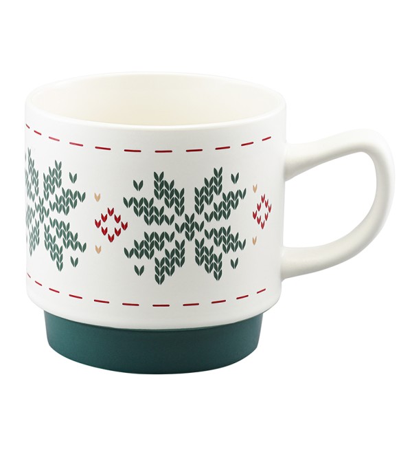 Набор из четырех кружек knitted tale из коллекции new year essential, 380 мл