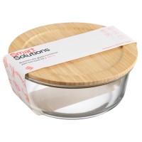 Контейнер для запекания и хранения eco store с крышкой из бамбука, 1300 мл