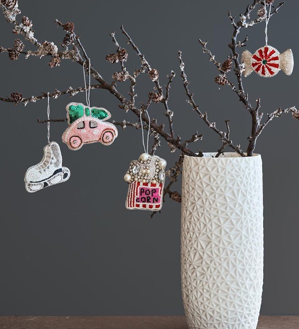 Набор елочных украшений christmas jewels из коллекции new year essential, 4 шт.