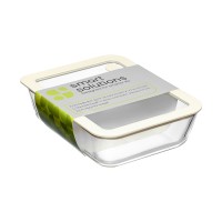 Контейнер для запекания и хранения с вакуумным эффектом vacuum glass, 1,4 л, молочный