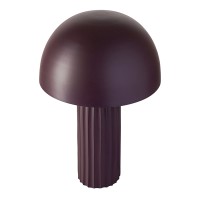 Лампа настольная texture sleek, D24х37 см, вишневая