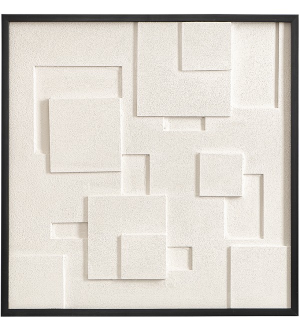 Панно декоративное с эффектом 3d minimalism square, с черной рамой, 60х60 см