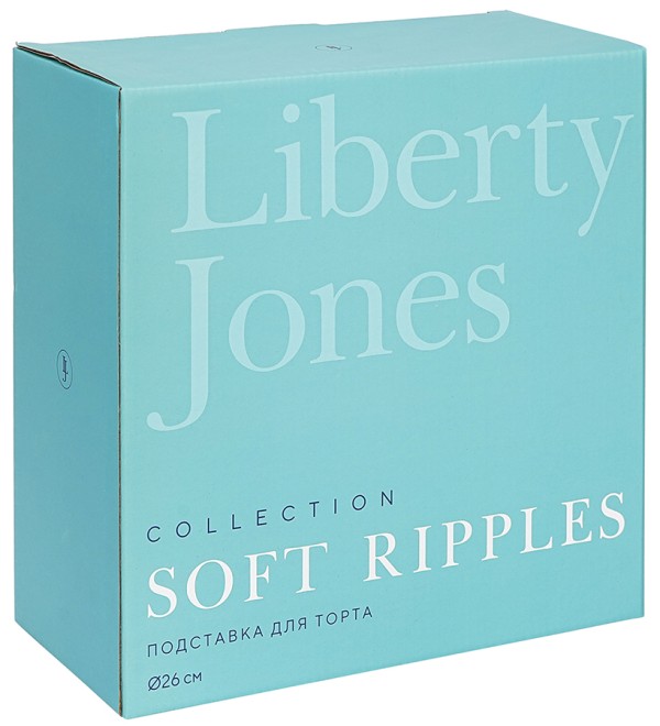 Подставка для торта soft ripples, dual glazing, D26 см