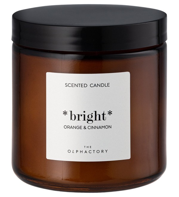 Свеча ароматическая the olphactory, bright, orange&cinnamon, 60 ч