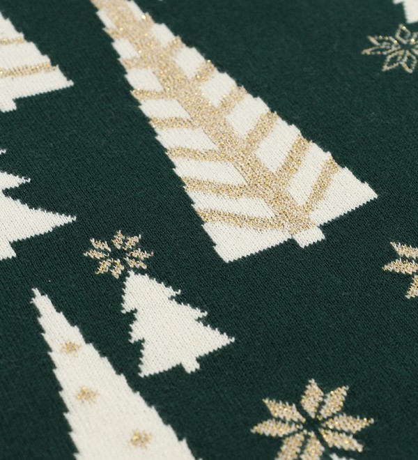 Плед из хлопка с новогодним рисунком whitewood из коллекции new year essential, 130x180 см