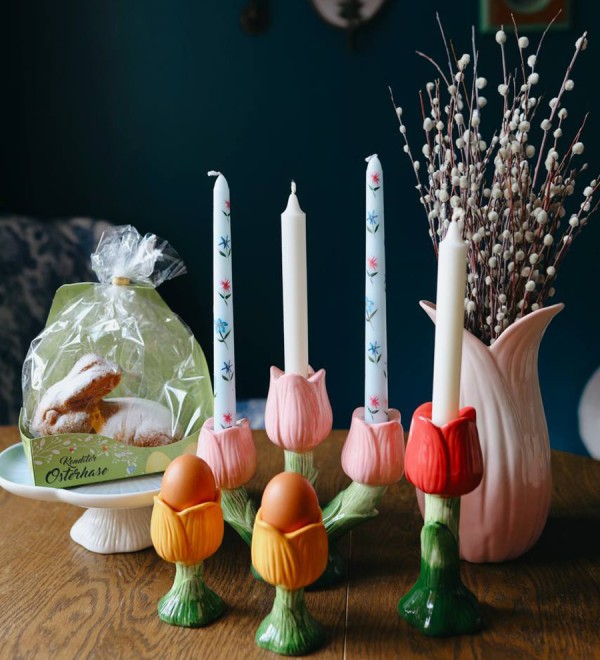 Набор из двух подставок для яиц floret из коллекции blossom