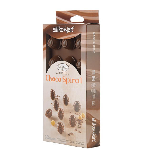 Форма для приготовления конфет choco spiral силиконовая