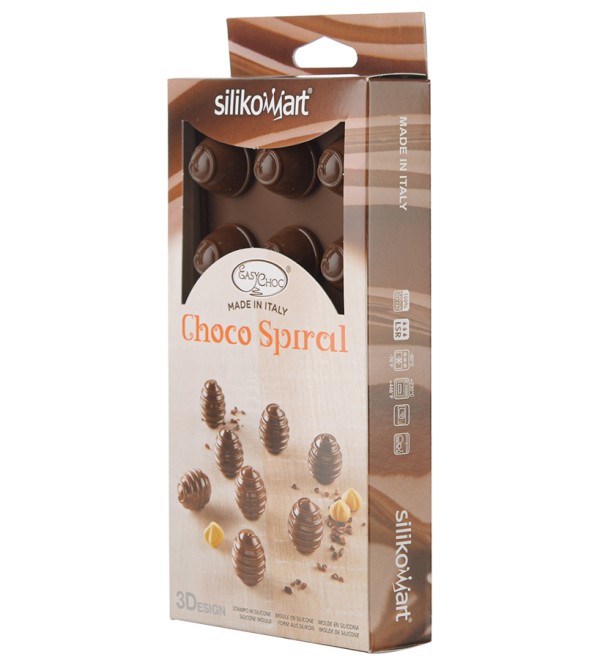 Форма для приготовления конфет choco spiral силиконовая