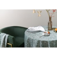 Скатерть из хлопка зеленого цвета с рисунком Спелая смородина, scandinavian touch, 180х180см