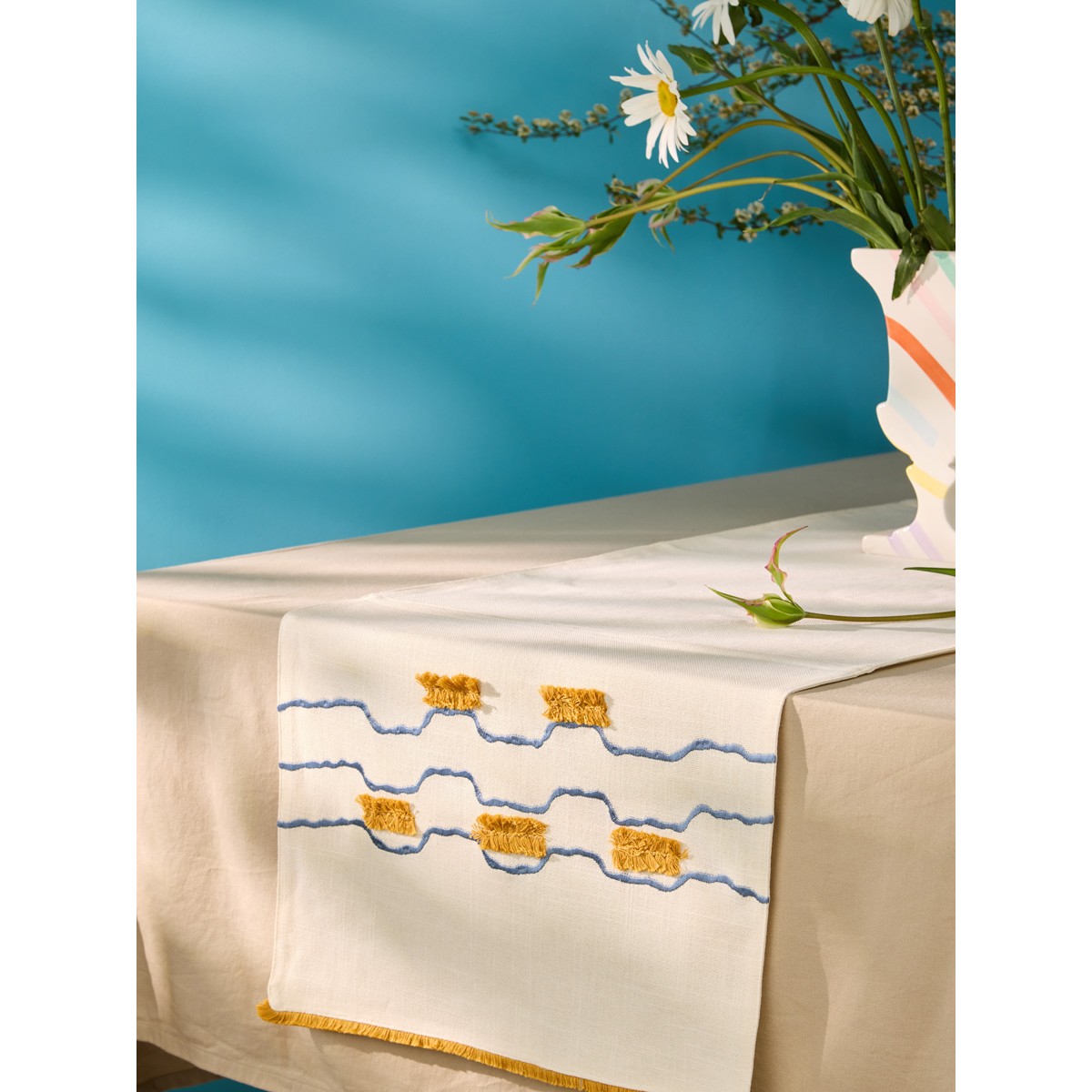 Дорожка на стол Ритм из коллекции ethnic, 45х150 см