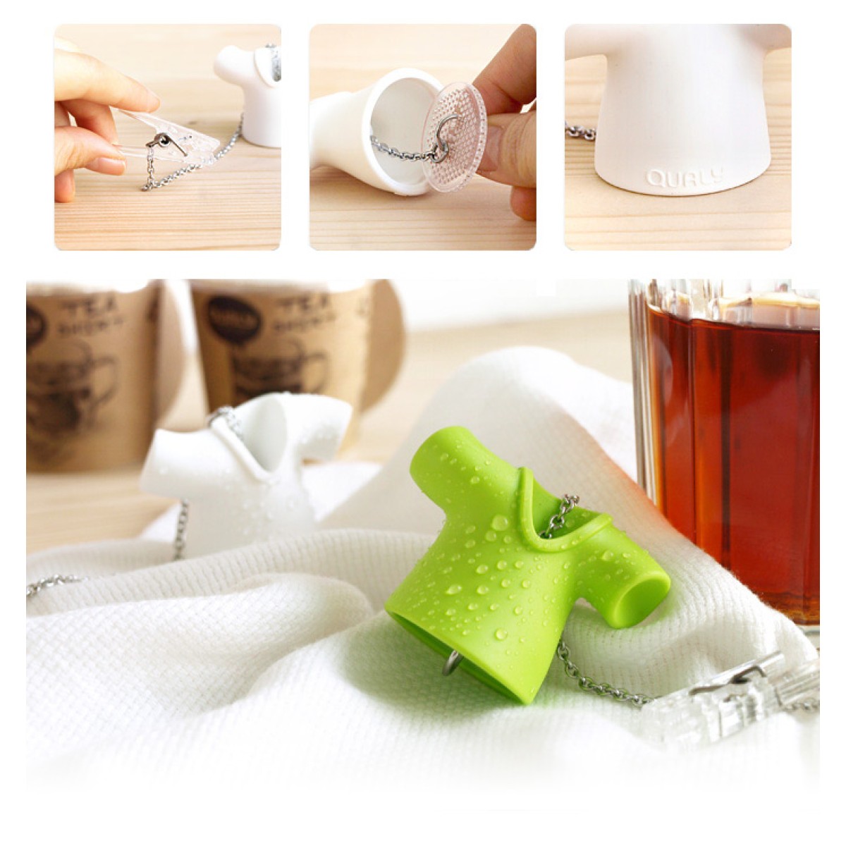 Емкость для заваривания чая tea shirt, красная