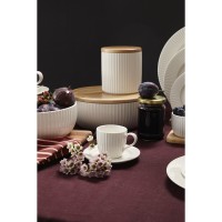 Банка для хранения с крышкой из каучукового дерева soft ripples, dual glazing, 750 мл