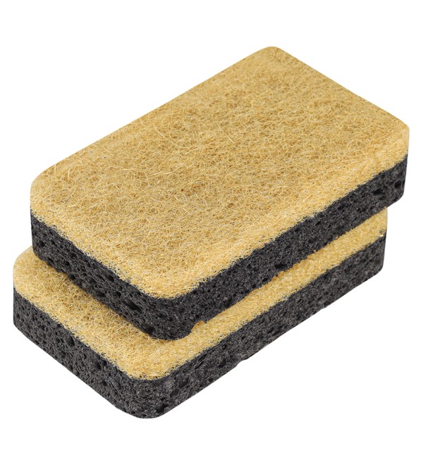 Набор губок для посуды из целлюлозы и кокосового волокна eco sponge, черные, 6 шт.