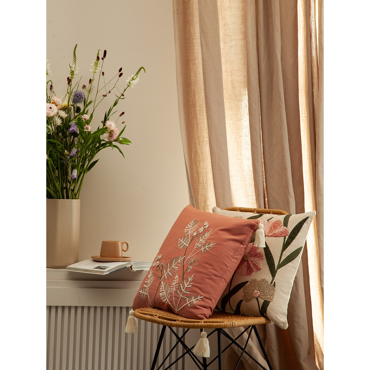Подушка декоративная summer garden из коллекции ethnic, 45х45 см