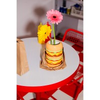 Ваза для цветов fast food, burger, 18 см