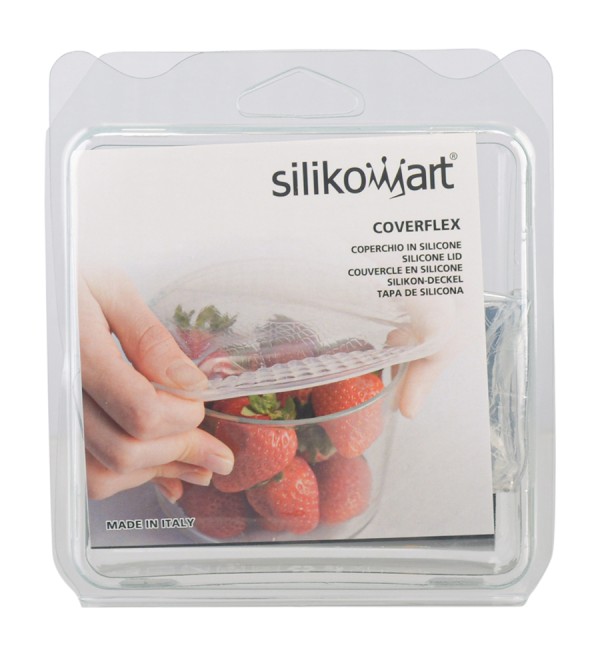 Набор из 4 крышек coverflex ?9, 11, 16, 21 см силикон, прозрачный