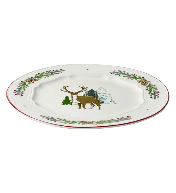 Набор из четырех тарелок nordic winter из коллекции new year essential, D23 см