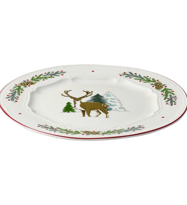 Набор из четырех тарелок nordic winter из коллекции new year essential, D23 см